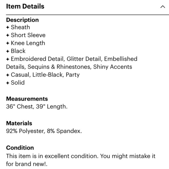 Jax Little Black Lace Sheath Pencil Cocktail Dress women’s size 6 mini - Picture 6 of 7